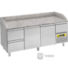 Pizzawerkbank 2-deurs met 3 lades