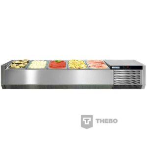 Opzetvitrine Afinox VRS 1260/S GN 1/1 - Zonder Glasopbouw