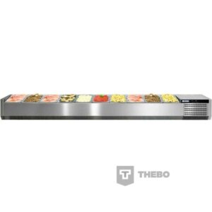 Opzetvitrine Afinox VRS 2560/S GN 1/1 - Zonder Glasopbouw