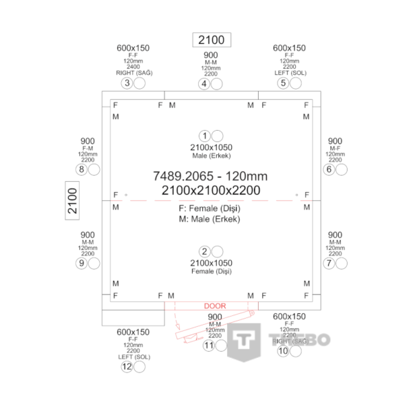 7489.2065 maattekening