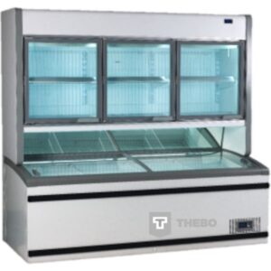 Glasdeur vrieskast Topcold Combi 220